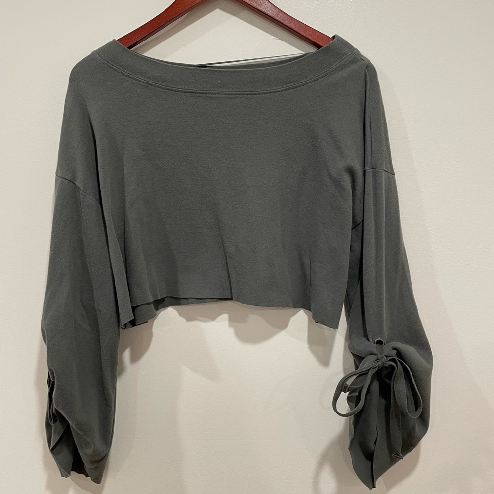 Free people crop long sleeve